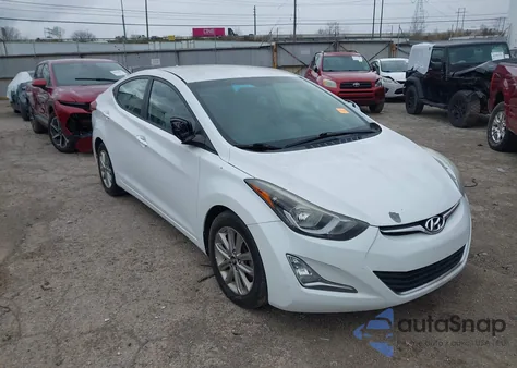 2016 Hyundai Elantra Se из США, поврежденный, VIN 5NPDH4AE3GH659960